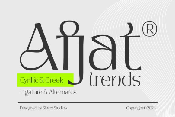 Afjat: A Modern Display Font for Web Design Projects