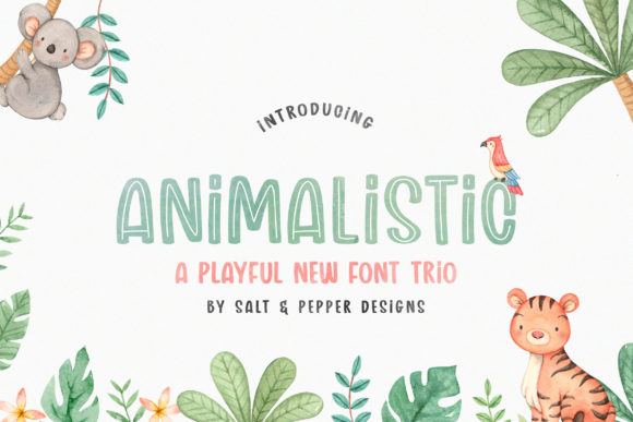Animalistic Trio Font for Eye-Catching Branding