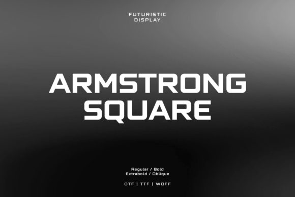 Armstrong Square: A Bold Display Font for Handmade Creations