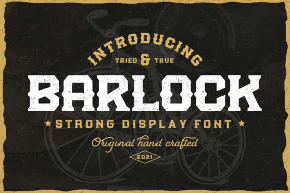 Barlock: A Vintage Display Font for Modern Editorial Design