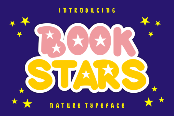 Book Stars: A Trendy Display Font for Web Projects