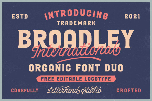 Broadley: A Playful Vintage Font for Polished Branding