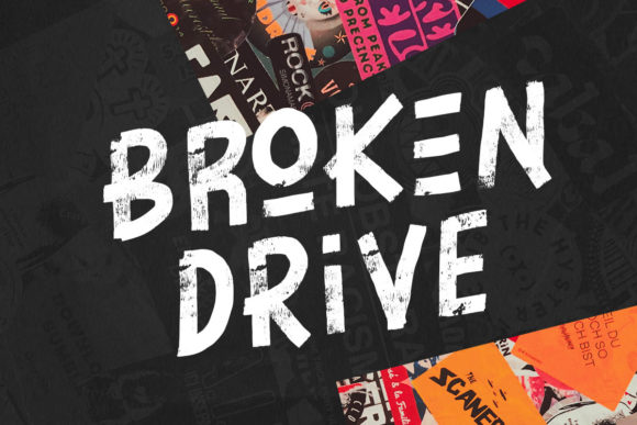Broken Drive Font for Bold Web Design