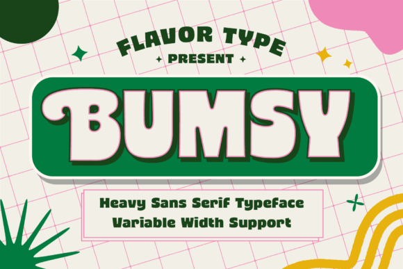 Bumsy: A Playful Display Font for Modern Web Design