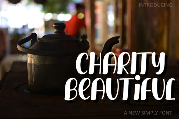 Charity Beautiful: A Bold Display Font for Branding Projects