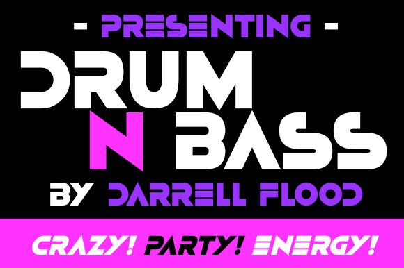 Drum N Bass Font for Bold Editorial Design