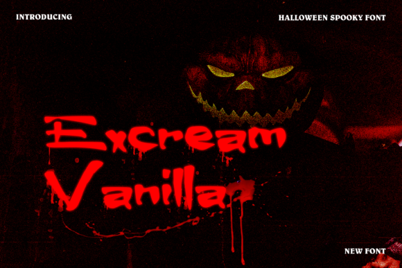 Excream Vanilla: A Display Font for Creative Crafters