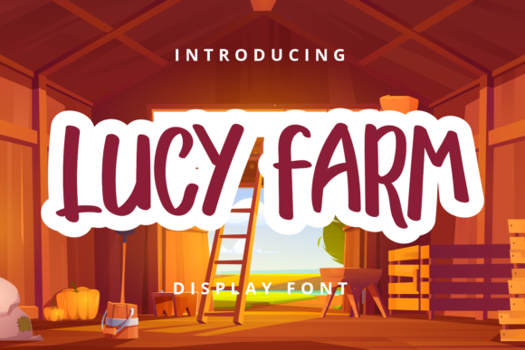 Lucy Farm: A Trendy Display Font for Web Design