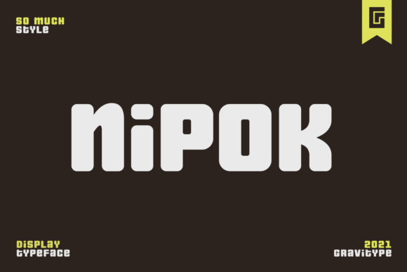 Nipok: A Playful Display Font for Web Design