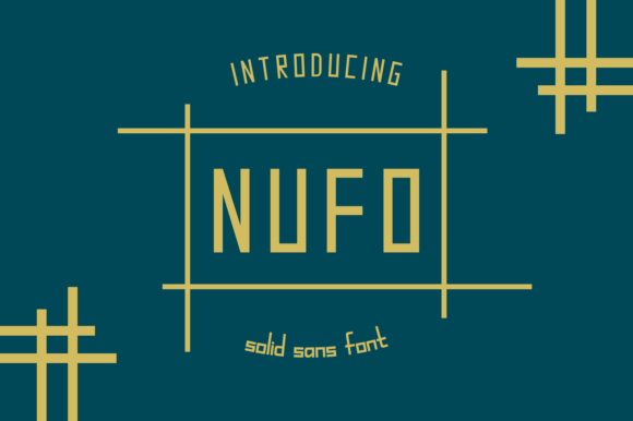 Nufo: A Futuristic Display Font for Bold Campaigns