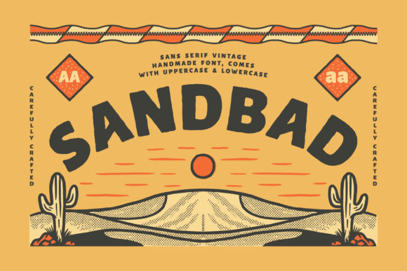 Sandbad: A Vintage-Inspired Display Font for Editorial Design