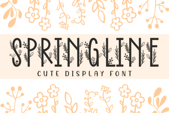 Springline: A Delicate Display Font for Handmade Creations