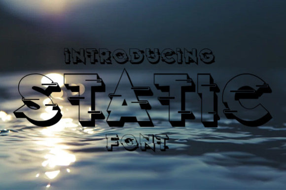 Static Display Font for Web Design