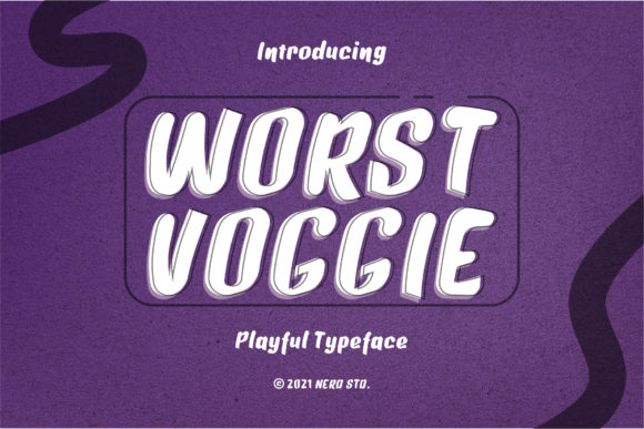 Worst Voggie Font for Bold Visual Impact