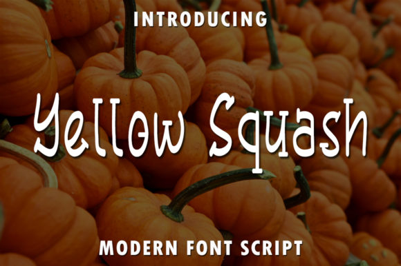 Yellow Squash Font for Editorial Design and Creative Projects